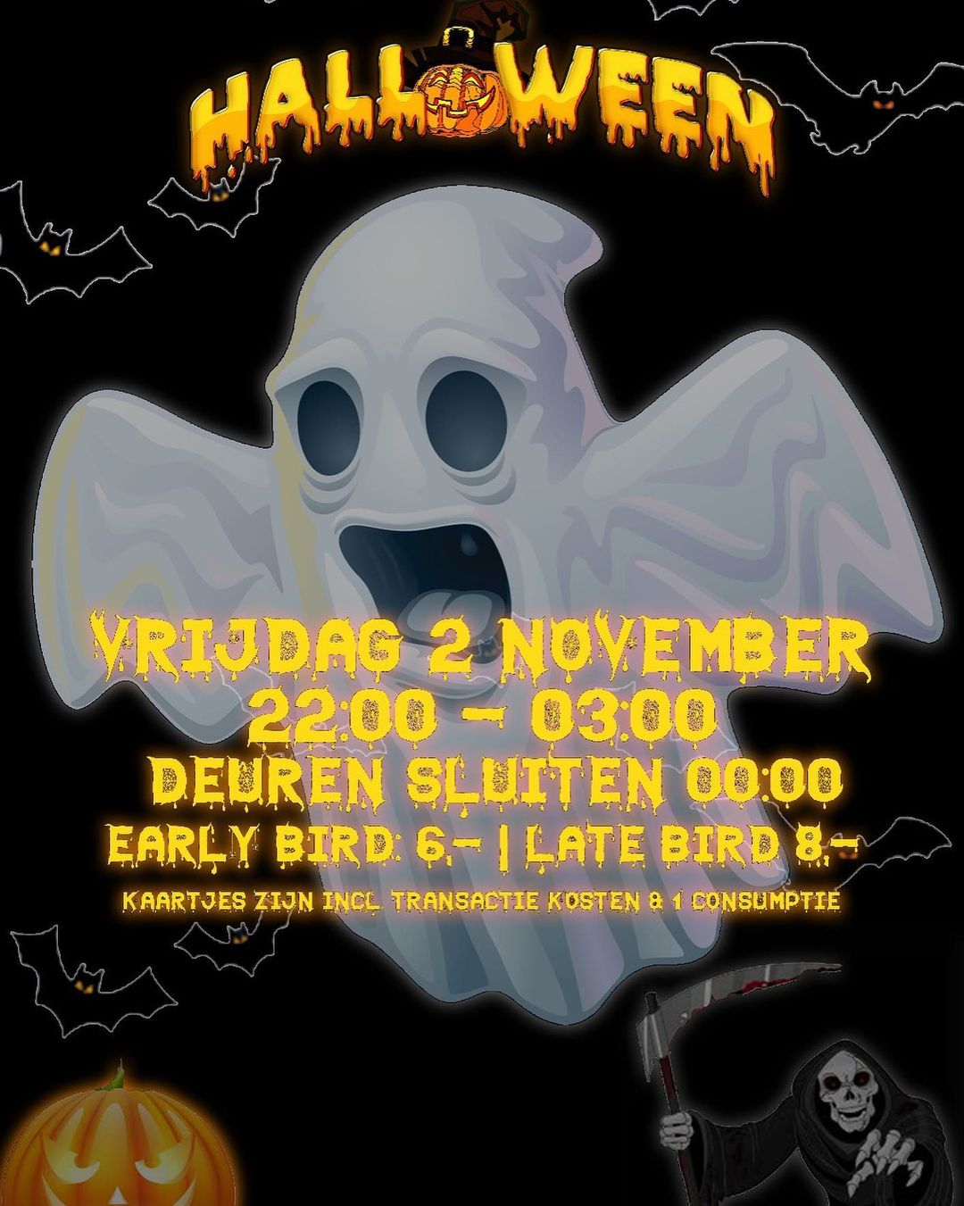 Posterontwerp voor een Halloween-evenement